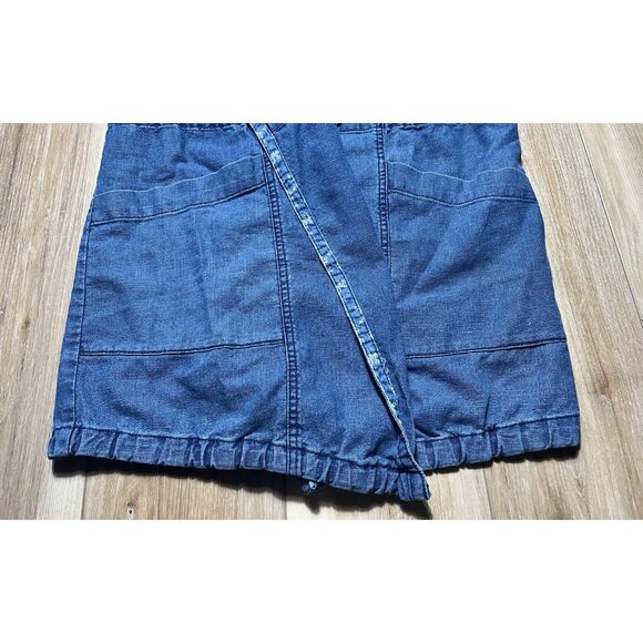 Hei Hei Anthropologie Open Front Linen Chambray Denim Jacket - Women Size XS - Picture 5 of 16